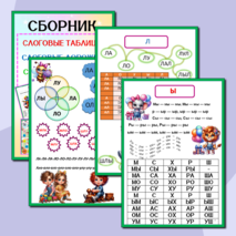 Слоги, слоговые таблицы, слоговые дорожки, слоговые цепочки. Подготовка к школе.Сборник-тренажёр.