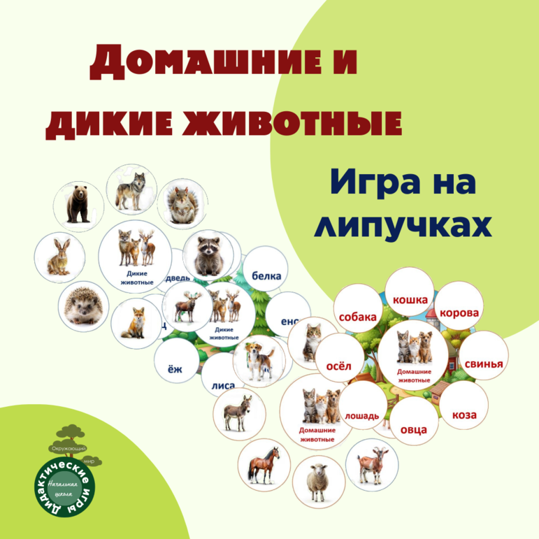 Интеллектуальная игра «Угадайка» по теме «Дикие и домашние животные»