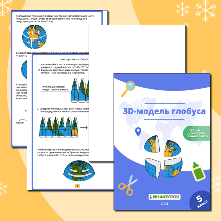 Глобус – модель земного шара.