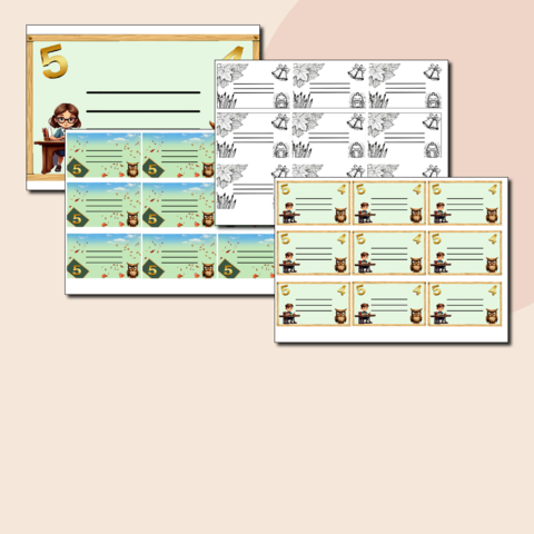 Бейджи для учеников начальной школы