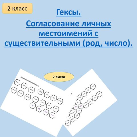 Гексы. Согласование личных местоимений с существительными (род, число).