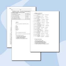 Рабочий лист Tag questions/Разделительные вопросы