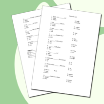 Грамматический тест к учебнику Horizonte 5