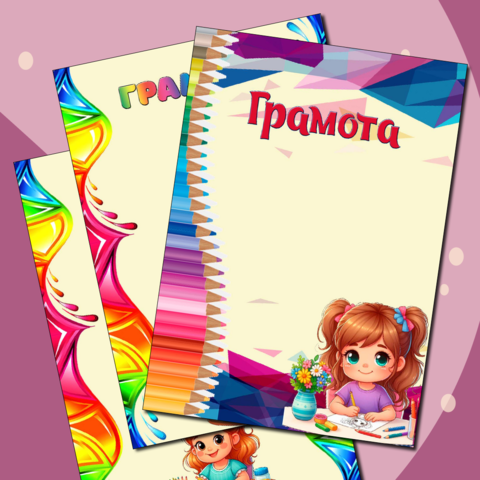 Набор грамот для конкурса рисунков