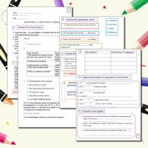 Тест Past Perfect vs Past Perfect C.