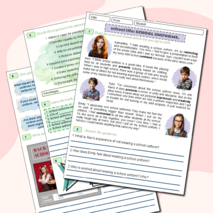 Рабочий лист (+аудирование) по теме Школа, школьная жизнь (школьная форма). School, school life : School uniform