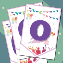 Флажки-растяжка «Последний звонок. Прощай, школа!»