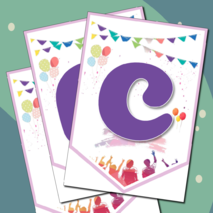 Флажки-растяжка «Последний звонок. Прощай, школа!»