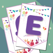 Флажки-растяжка «Последний звонок. Прощай, школа!»