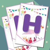 Флажки-растяжка «Последний звонок. Прощай, школа!»