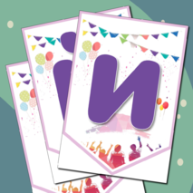 Флажки-растяжка «Последний звонок. Прощай, школа!»