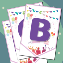 Флажки-растяжка «Последний звонок. Прощай, школа!»