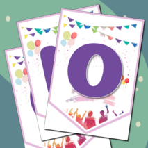 Флажки-растяжка «Последний звонок. Прощай, школа!»