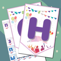 Флажки-растяжка «Последний звонок. Прощай, школа!»