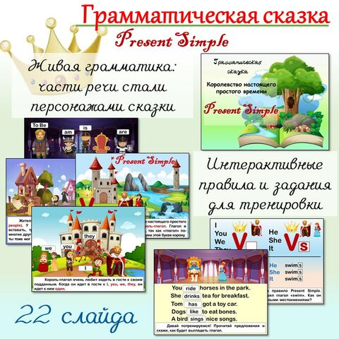 Грамматическая сказка «Present Simple (настоящее простое время)» (презентация с интерактивными элементами)