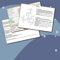 Комплект: рабочий лист + кроссворд «Святая ночь» Сельма Лагерлёф. Литературное чтение 4 класс УМК «Школа России»